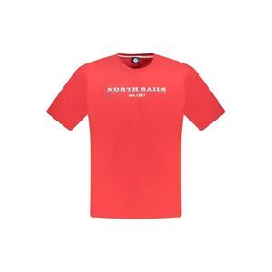 North Sails Red Cotton Men Men's T-Shirt